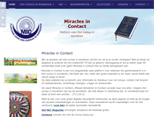 Tablet Screenshot of miraclesincontact.nl
